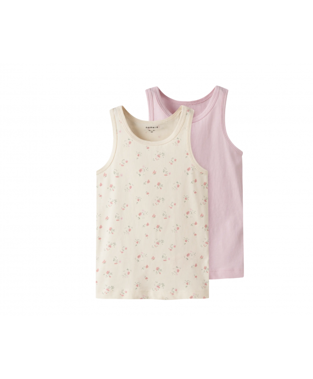 Name it 2pak flower tanktop multifarvet til piger