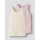 Name it 2pak flower tanktop multifarvet til piger