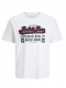 Jack & Jones Junior T-shirt i Cloud Dancer med tekst print til drenge