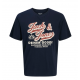 Jack & Jones Junior T-shirt i sort med tekst print til drenge