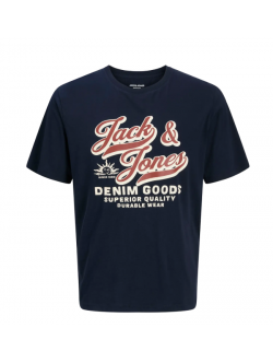 Jack & Jones Junior T-shirt i sort med tekst print til drenge