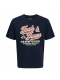 Jack & Jones Junior T-shirt i sort med tekst print til drenge