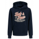 Jack & Jones Hoodie i Sky Captain til drenge
