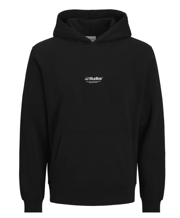 Jack & Jones Hoodie i sort til drenge