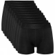 Resteröds 10-pak sorte bambus-boxershorts til herre – S-2XL