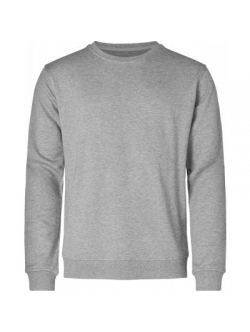 Resteröds lysegrå bambus-sweatshirt til herre – størrelse S OUTLET