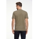 BISON O-Neck T-shirt i genanvendt bomuldsblanding i army til here