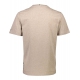 BISON O-Neck T-shirt i genanvendt bomuldsblanding i DK sand til here