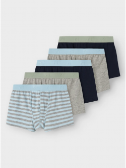 Name it 5pak boxerunderbukser aquamarine til drenge