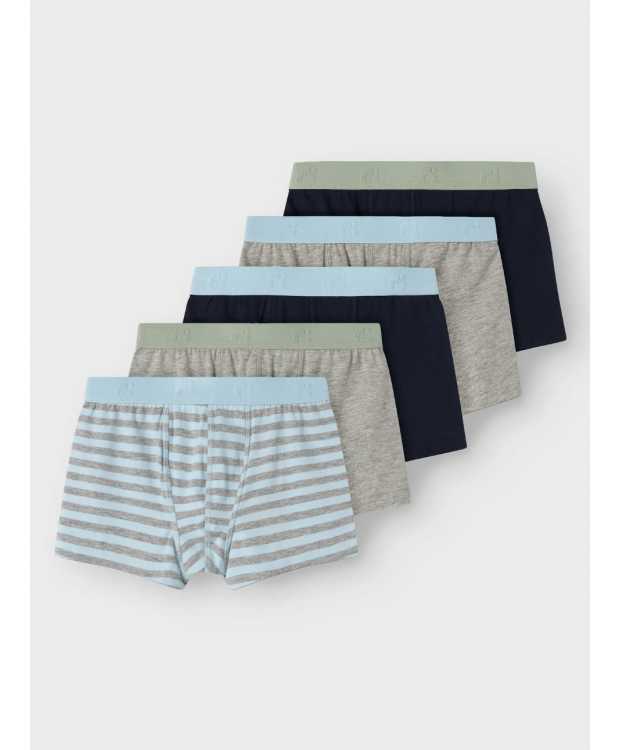 Name it 5pak boxerunderbukser aquamarine til drenge
