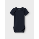 Name it 3pak Solid rib bodystockings i china blue til baby