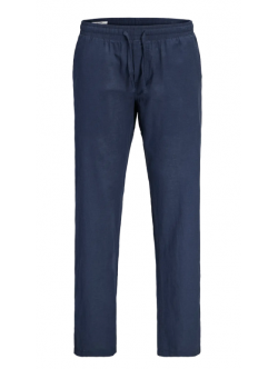 Jack & Jones Junior linen bukser i Navy blazer til drenge