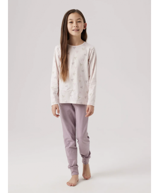 Name it pink bow Pyjamassæt til piger