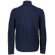 BISON Navy strikcardigan i uldblanding til herre
