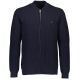 BISON Struktureret  strik cardigan i Navy til herre