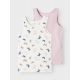 Name it 2pak butterfly tanktop til piger