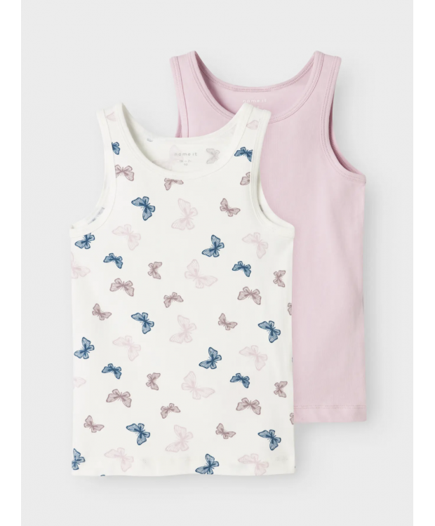 Name it 2pak butterfly tanktop til piger