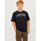 Jack & Jones Junior T-shirt i sort med print til drenge