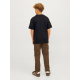 Jack & Jones Junior T-shirt i sort med print til drenge