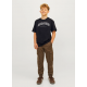 Jack & Jones Junior T-shirt i sort med print til drenge