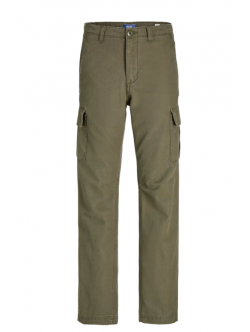 Jack & Jones Junior Cargobukser i Olive Night til drenge