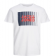 Jack & Jones Junior T-shirt i hvid med print til drenge