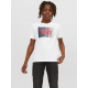 Jack & Jones Junior T-shirt i hvid med print til drenge