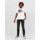 Jack & Jones Junior T-shirt i hvid med print til drenge