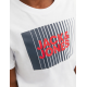 Jack & Jones Junior T-shirt i hvid med print til drenge