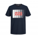 Jack & Jones Junior T-shirt i Navy Blazer med print til drenge