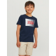 Jack & Jones Junior T-shirt i Navy Blazer med print til drenge