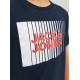Jack & Jones Junior T-shirt i Navy Blazer med print til drenge