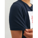 Jack & Jones Junior T-shirt i Navy Blazer med print til drenge