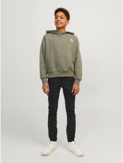 Jack & Jones Junior Cargobukser i sort til drenge