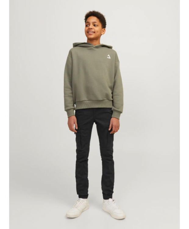 Jack & Jones Junior Cargobukser i sort til drenge