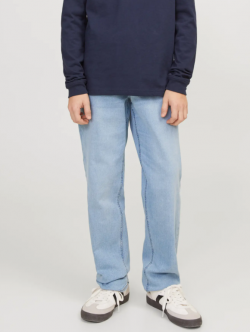 Jack & Jones Junior regular fit-jeans i blå denim til drenge – str. 98, 104, 110, 116, 122 og 128