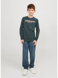 Jack & Jones Junior stonewashed regular fit-jeans i blå denim til drenge – str. 98, 104, 110, 116, 122 og 128