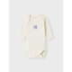 Name It Baby 3-pak langærmede bodystockings med blomsterprint til piger – str. 50, 56, 62, 68, 74, 80, 86, 92 og 98