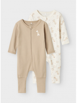 Name it 2pak giraf pyjamasdragter til baby