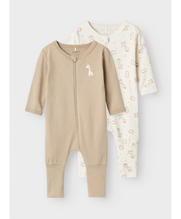 Name it 2pak giraf pyjamasdragter til baby