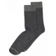 MP Denmark Erina uld rib sokker i Dark Grey Melange til kvinder