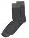 MP Denmark Erina uld rib sokker i Dark Grey Melange til kvinder