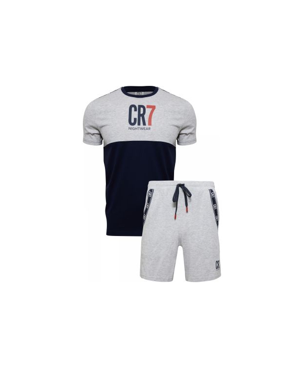 8: CR7, bomuld multifarvet pyjamas/shorts til herre
