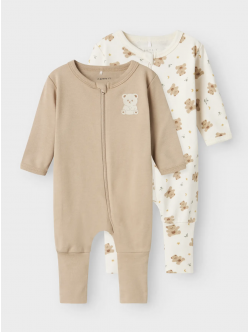 Name it 2pak bear natdragt multifarvet til baby