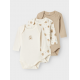 Name it 3pak bear Bodystockings multifarvet til baby