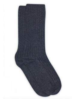 MP Denmark Bess lange sokker i Dark Denim Melange til kvinder