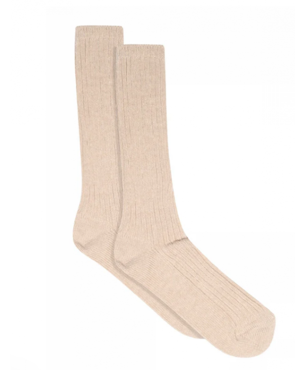 MP Denmark Bess lange sokker i Beige Melange til kvinder