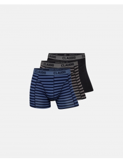 Claudio 3pak bambus underbukser/tights i multifarvet til herre