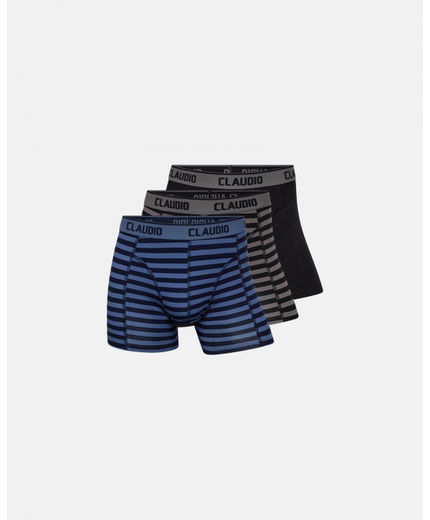 Claudio 3pak bambus underbukser/tights i multifarvet til herre
