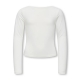 KIDS ONLY 2-WAYS FIT top i cremet hvid til piger